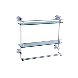 Kệ kính mỹ phẩm 2 tầng mạ bạc S66125