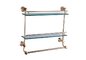 Kệ kính mỹ phẩm 2 tầng mạ vàng G66125